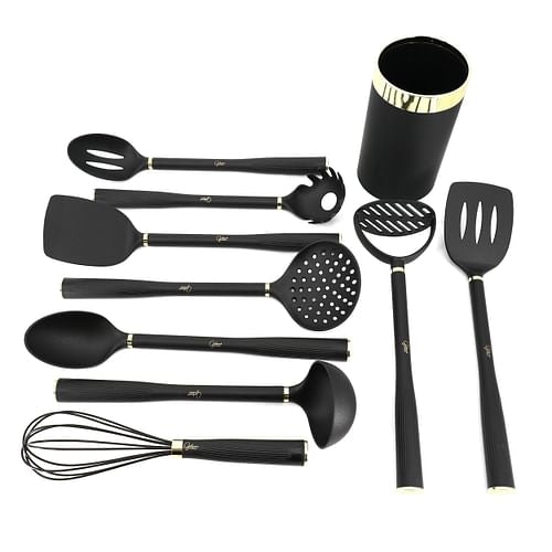 Gibson Home Hampsbridge 10 Piece Nylon Kitchen Tool Set and Utensil